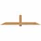 Ekena Millwork Eugene Smooth Timber Gable Bracket, Western Red Cedar, 84"W x 21"H x 5 1/2"D x 5 1/2"F, 6/12 Pitch GBW084X21X0606EUG00SWR - alternate 1